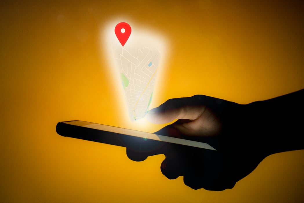 Mobile gps navigation, travel destination, location and positioning concept